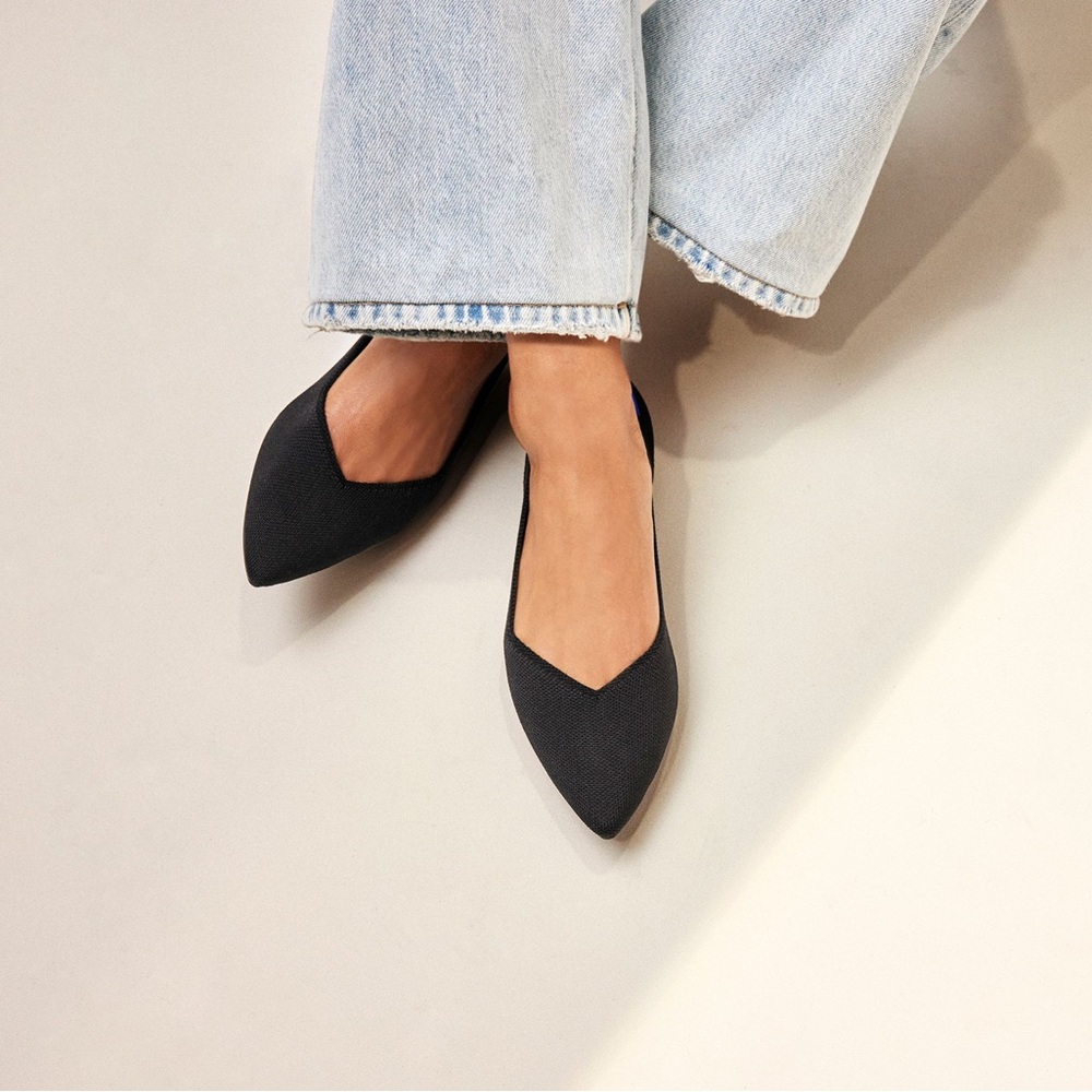 Rothy’s black points/flats, size 10.5